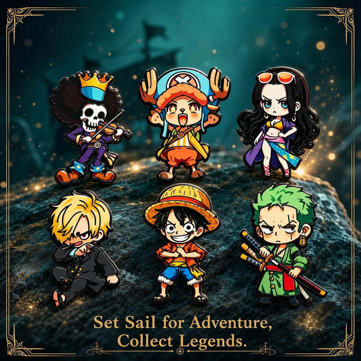 Model Kit One Piece - 6pcs ONE PIECE Anime Cartoon Character