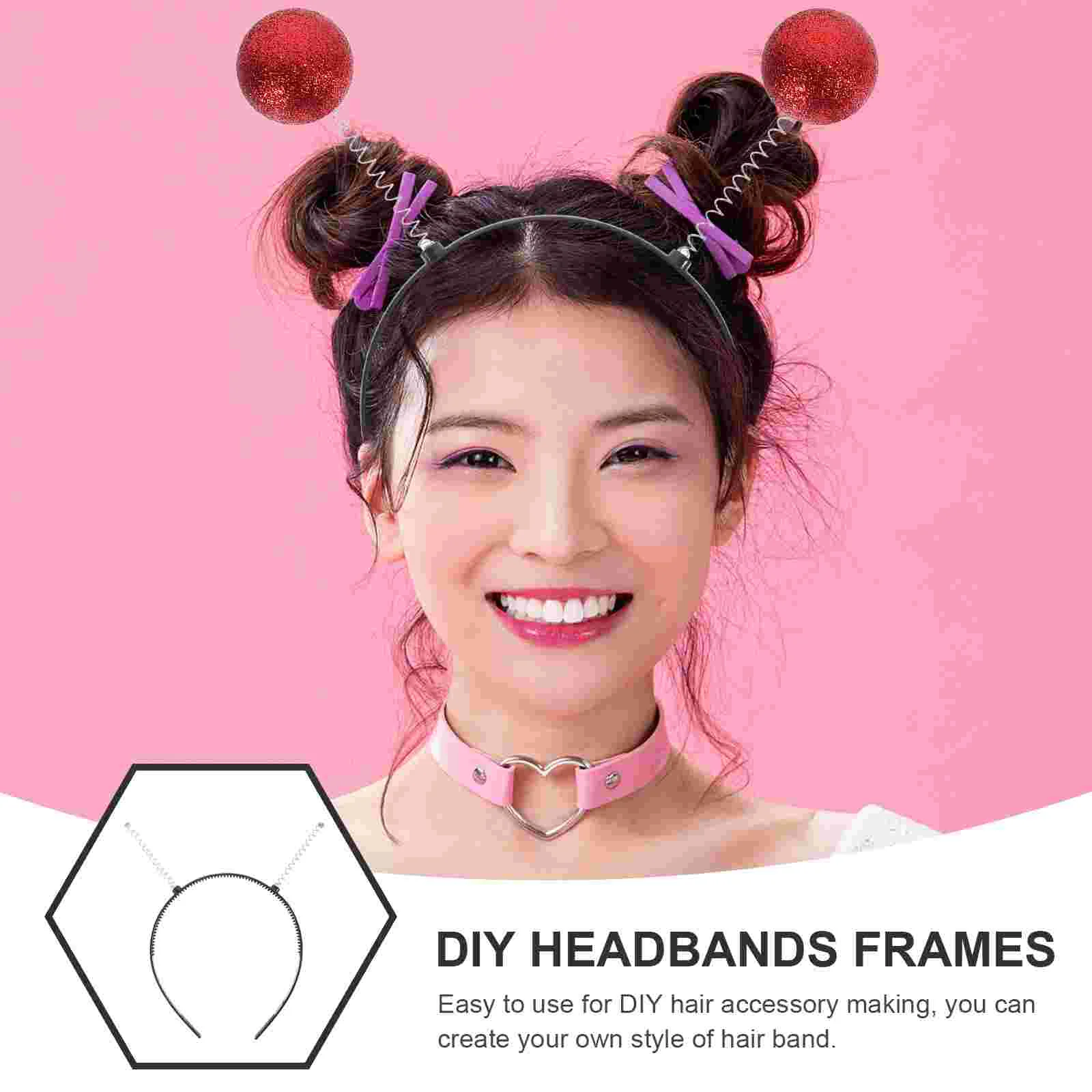 6-delige hoofdbandaccessoires Haarkam Hoofdbandframe Antislip met tanden Dameshoofdbanden Haarverzorging Stylingaccessoires Plastic