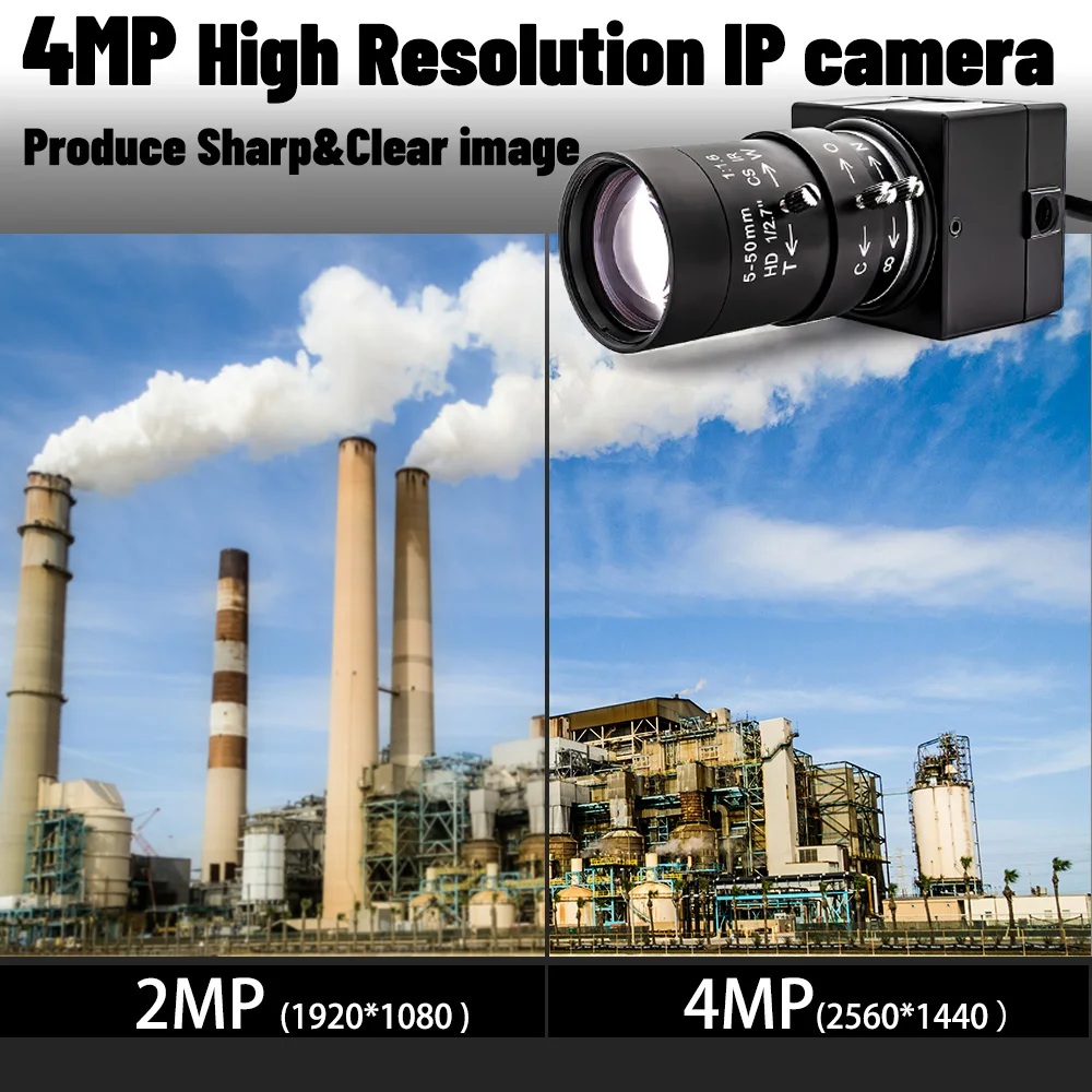 4MP Webcam HD Digital Metal Mini IP Camera POE 1/2.9" CMOS Low Illumination AI MotionDetection CCTV Network Security Onvif H.265