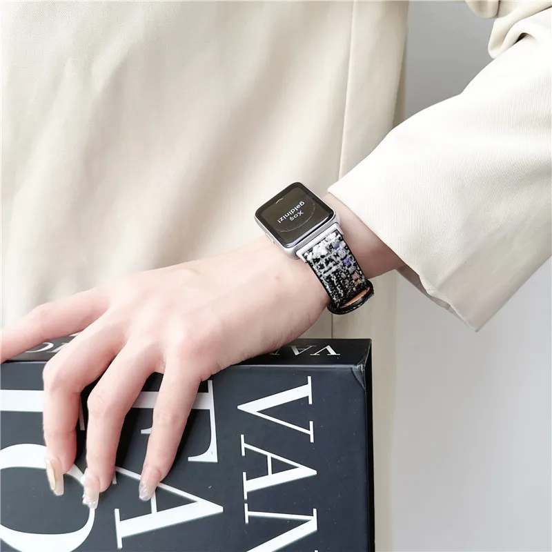 Luxury Fashion Woven Watch Band for Samsung Galaxy Fit3 smart replacement wristband strap Fit3 loop watchband