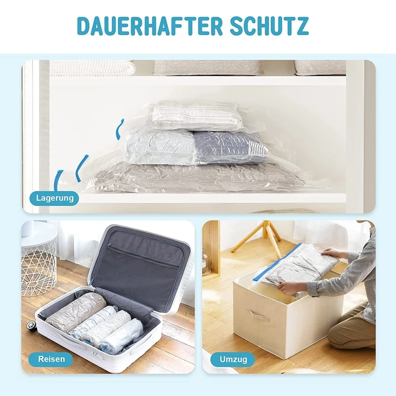 กระเป๋าสูญญากาศสำหรับรีดชุด12กระเป๋าสูญญากาศสำหรับเสื้อผ้าที่มีกระเป๋าสูญญากาศประหยัดพื้นที่สำหรับเสื้อผ้า