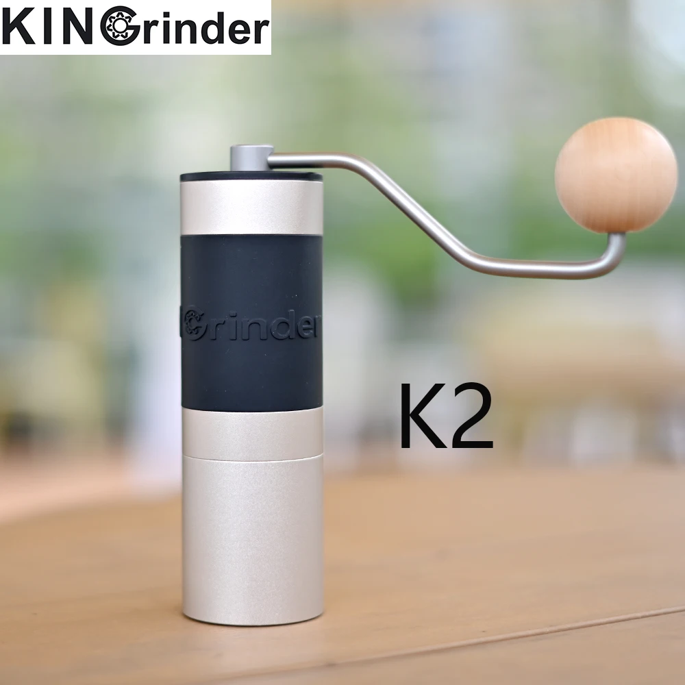 

Ручная кофемолка Kingrinder, портативная мельница из нержавеющей стали 420, с жерновами 38 мм/48 мм, модели K1/K2