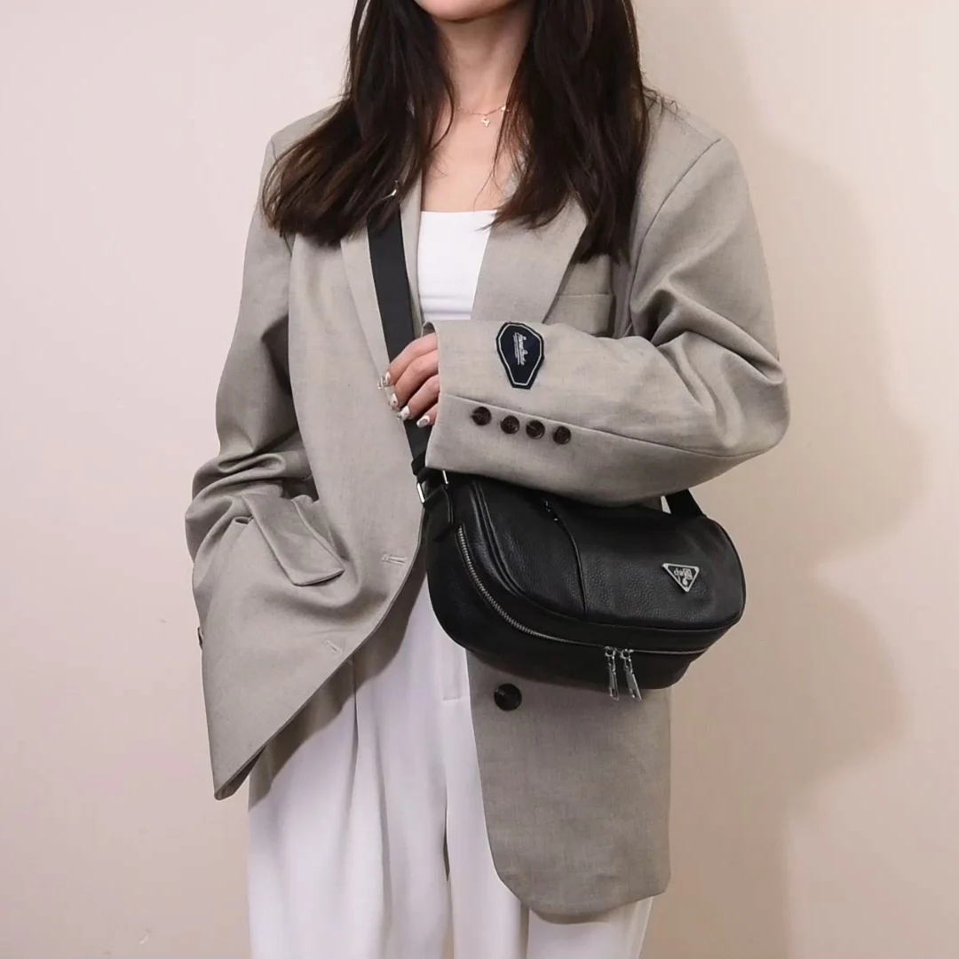 

Women's Genuine Leather Luxury Crossbody Bag Fashion Style Large Capacity Shoulder Bag for Daily Commuting сумка через плечо