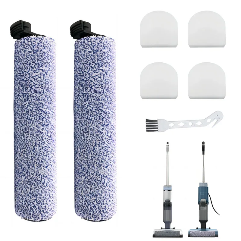 2 Brush Rolls +4 Replacement Filter Foams for Shark HydroVac/Cordless Pro 3in1 Vacuum Mop Anti, Replace Part #WDB1F2