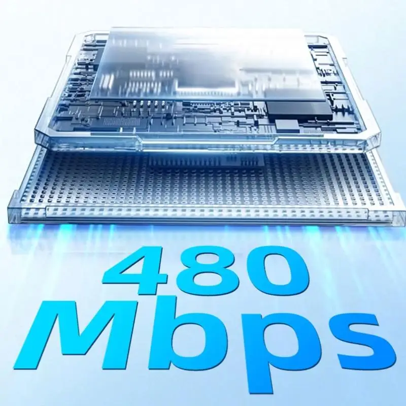 652F محول USB C للشحن والبث المباشر OTG مع تصميم على شكل U