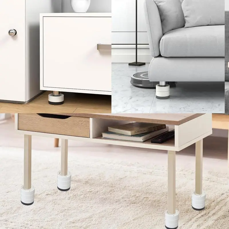 Heavy Duty Bed Chair Risers Feet Leg Lift Furniture Extra Raisers Non-slip Pads For Table Couch Chair Cabinet Washing Machine