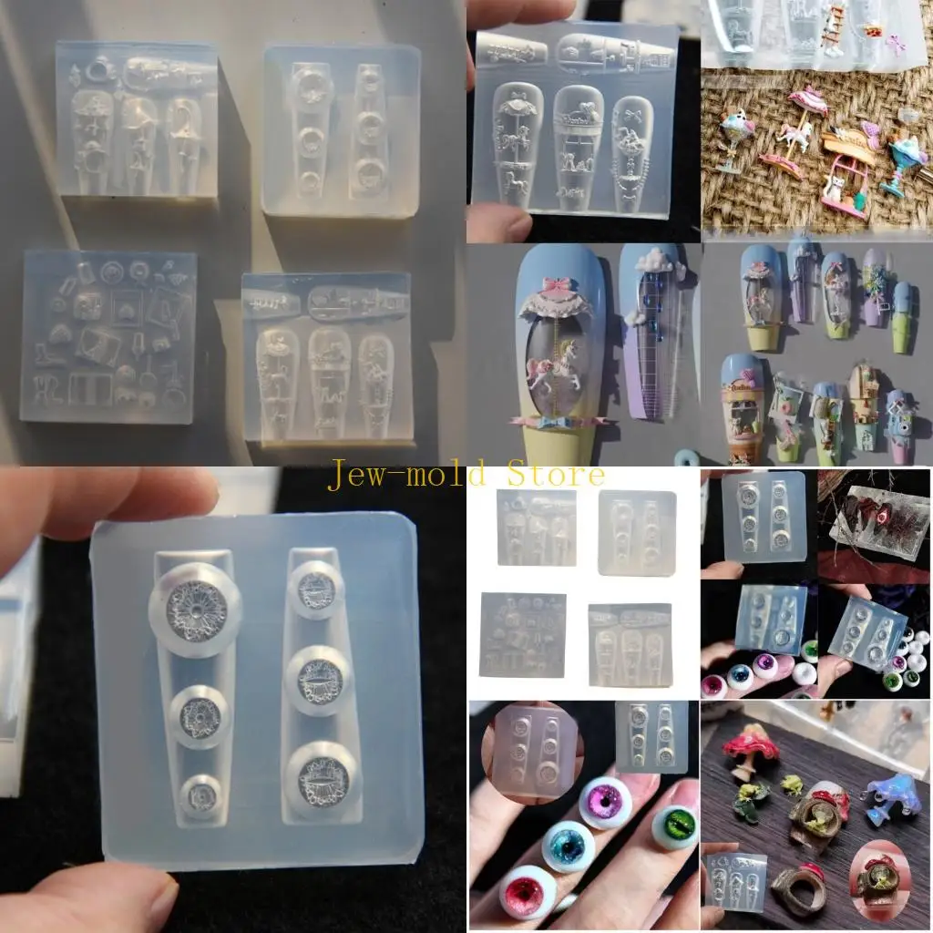

C71B High Elasticity Realistic Charm Mold Safe Silicone Manicure Art Decoration For Resin Casting Decorative Crafts