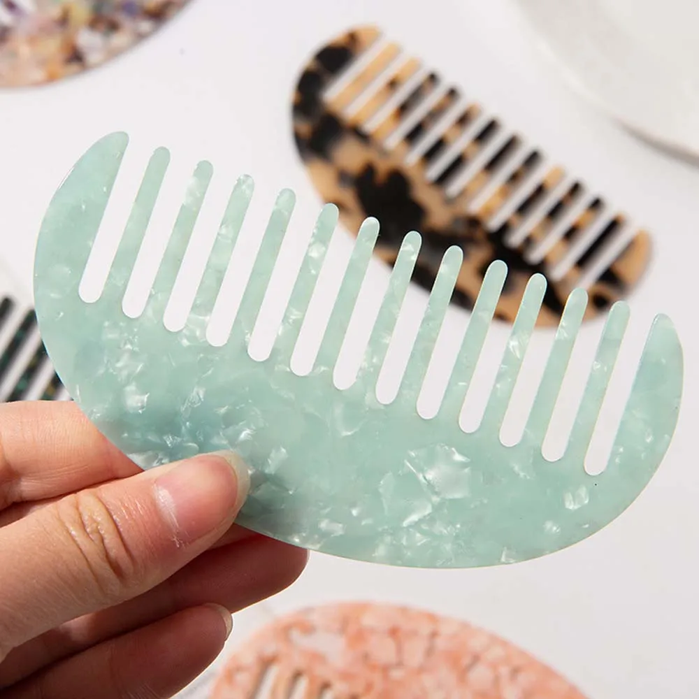 Anti-static Korean Design Fashion Acetate Hair Combs Hair Cutting Brush Tortoise Shell Hairdressing Comb Hair Styling Tool