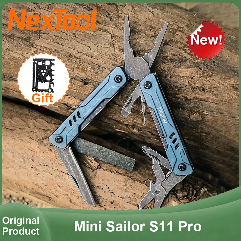 2025 New NexTool Mini Sailor Pliers S11 Pro 12-In-1 Multi Tool Folding Scissors Screwdriver Portable EDC Knife Outdoor Tools