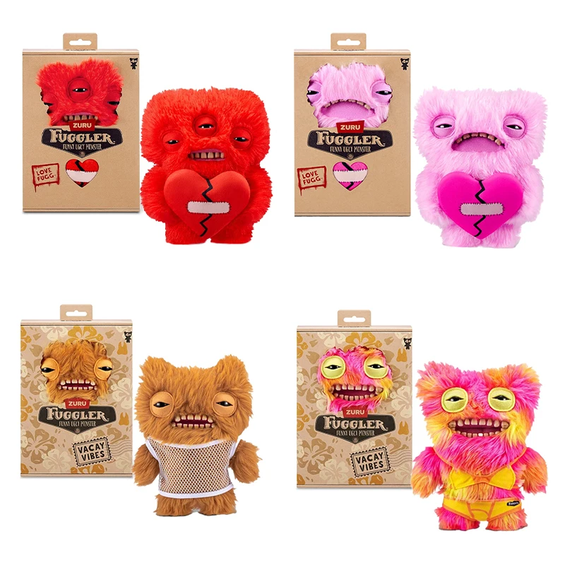 Fuggler Funny Ugly Teeth Monster Plush Toys Fugglera Wide-Eyed Weirdo Care Bears Love Fuggs Peluche Dolls Birthday Gifts