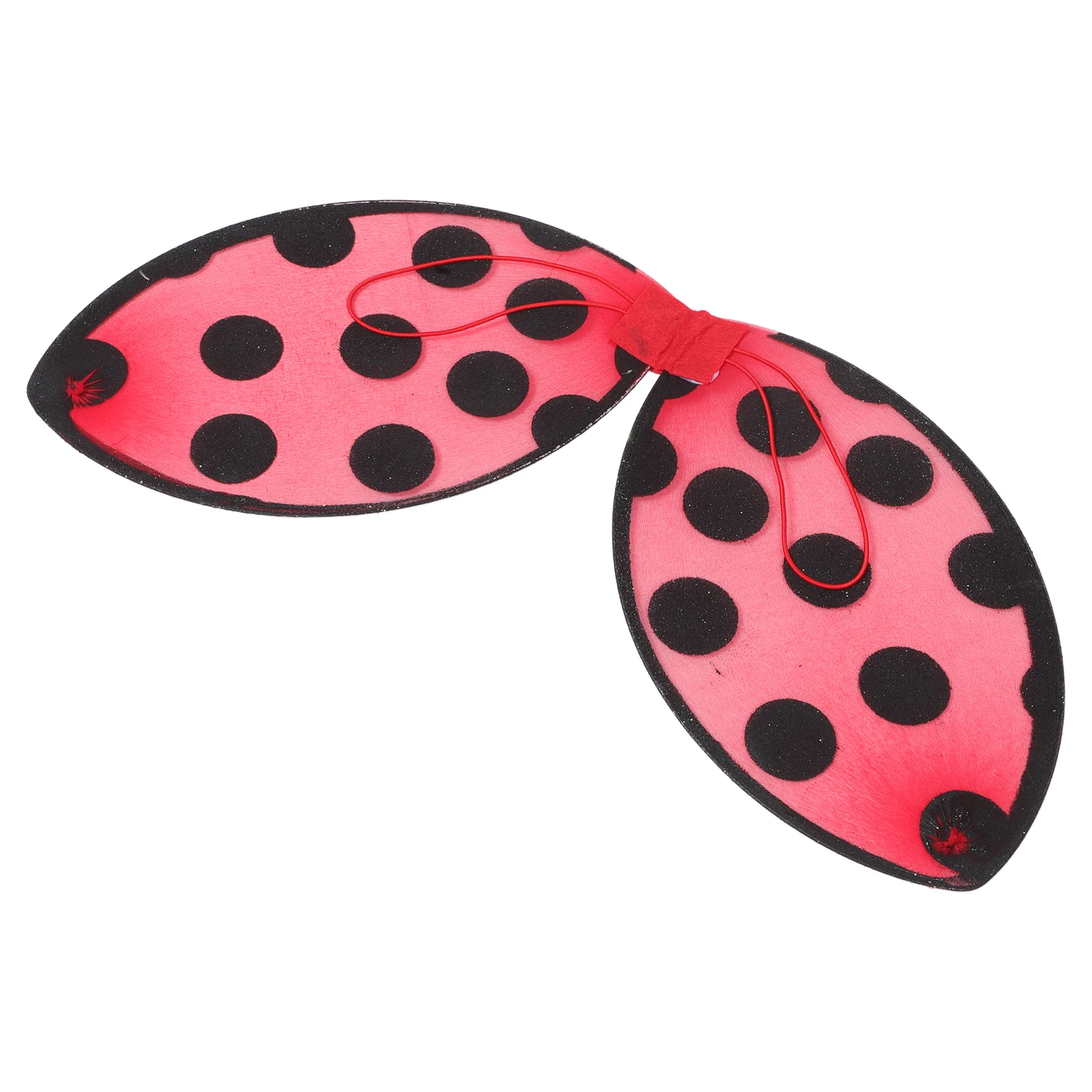 Marienkäfer faltbare Flügel Requisiten rot Kostüm Zubehör Kinder Party Performance Cosplay Flügel Marienkäfer Kinderkostüm Bühnenspiele