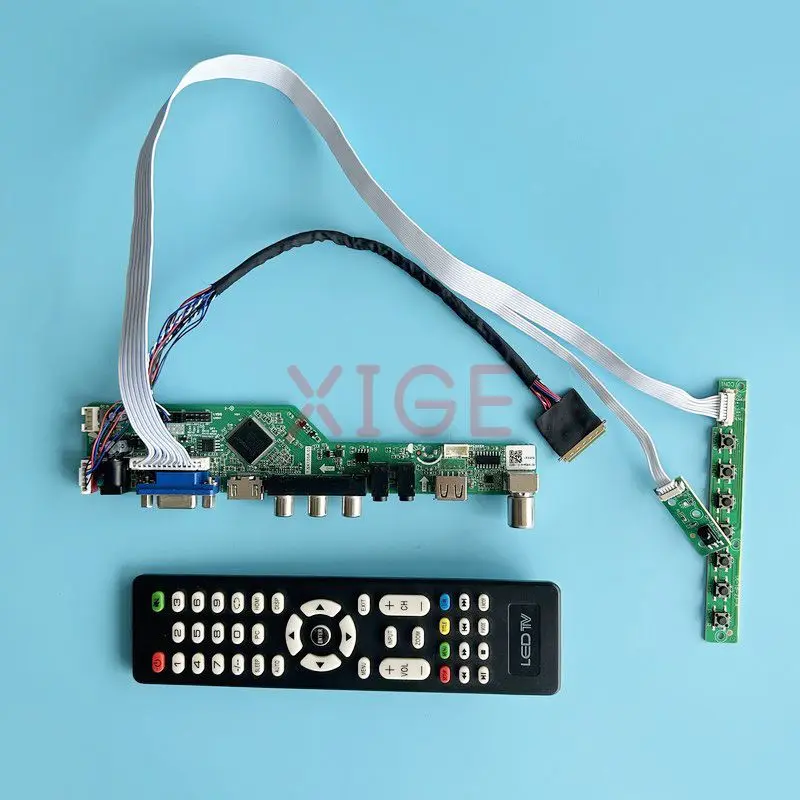 

Плата контроллера для B156HTN01, B156HTN02, B156HTN03, ЖК-плата, LVDS комплект 40-Pin, ТВ, аналоговый Дисплей для ноутбука 1920*1080 15,6 дюйма, USB + AV + HDMI + VGA