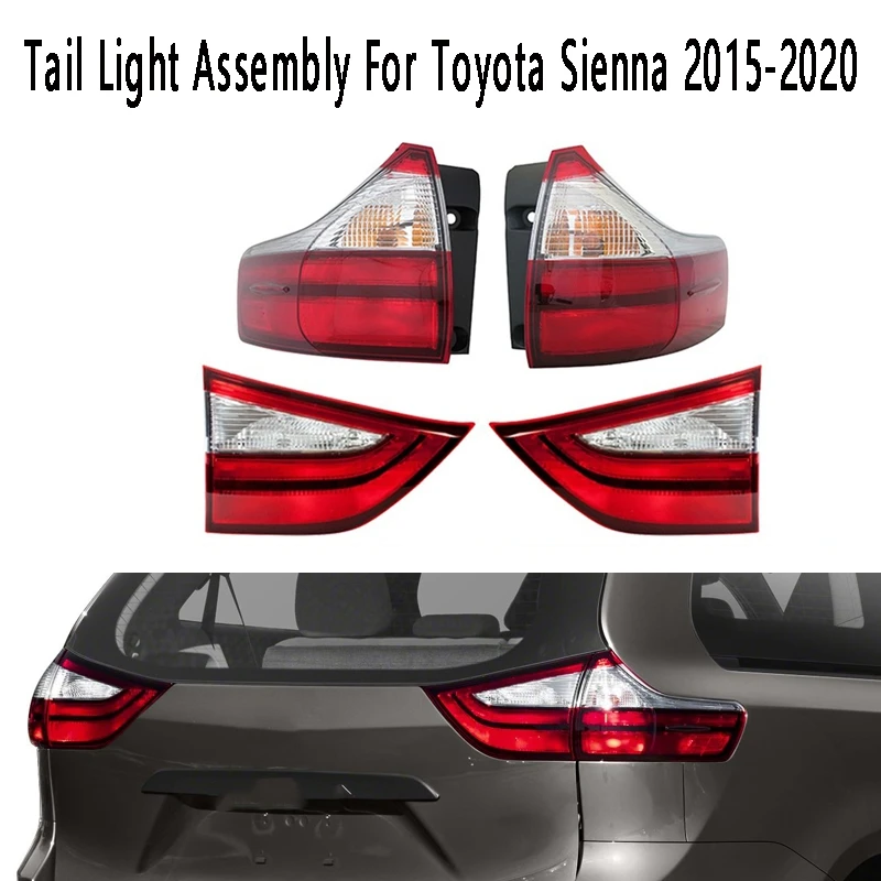 

Tail Light Assembly Rear Brake Reverse Stop Lamp For Toyota Sienna 2015-2020