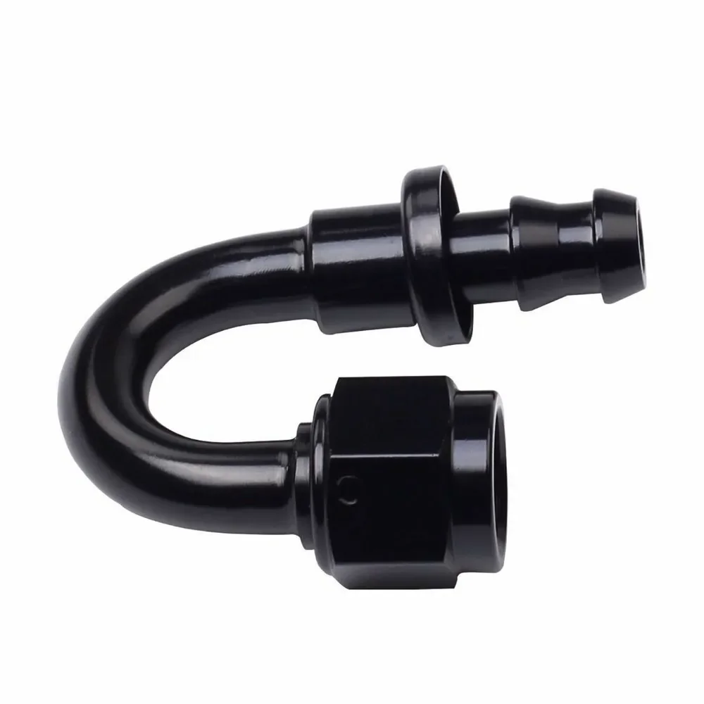 AN4/10 Push-on Lock Hose End Barb Hose Fitting End Oil Fuel Line 0° 45°
