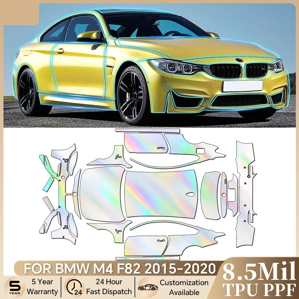 

TPU Paint Protective Film Car Body For BMW M4 F82 2015-2020 Pre-cut PPF Bra Clear Anti-scratch Resistant Sticker Accessories