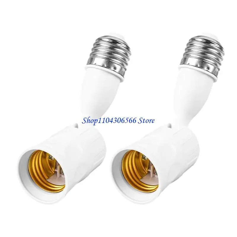 02DD Adjustable E27 Lamp Holder Extension 100W For LED And Intelligent Bulbs 2PCS