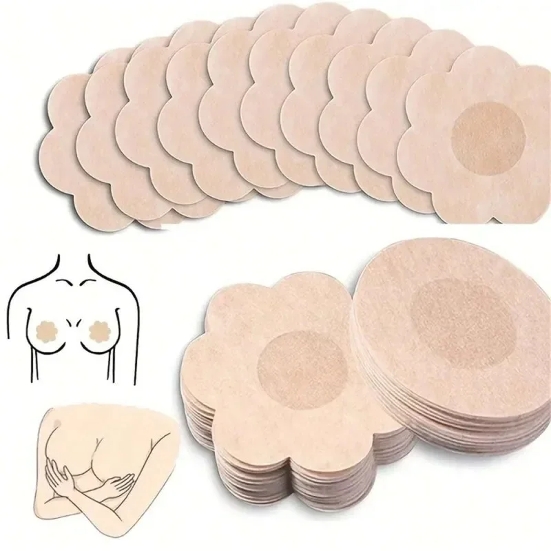 Cubrepezones Adhesivos Invisibles Desechables, Finos y Transpirables, Anti-rozaduras, para Vestidos, Trajes de Baño y Uso Diario