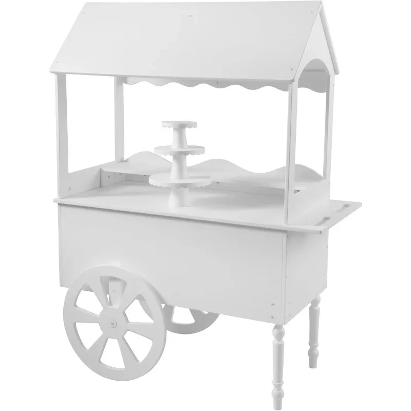 or Party - Cake Stand Dsert cart Decorated with Wheels Birthdays Wedding