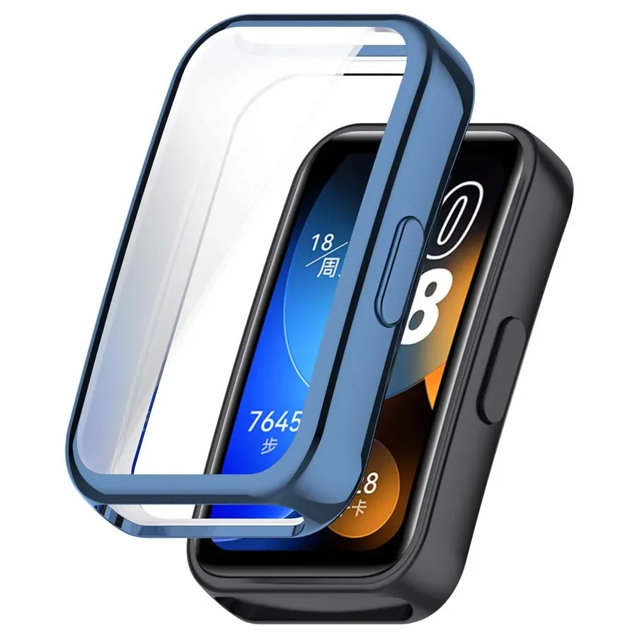 Soft TPU Case For Huawei Band 9 Smart Watch Accessories All-around Protective Cover Bumper For Huawei Band 8 9 Screen Protector