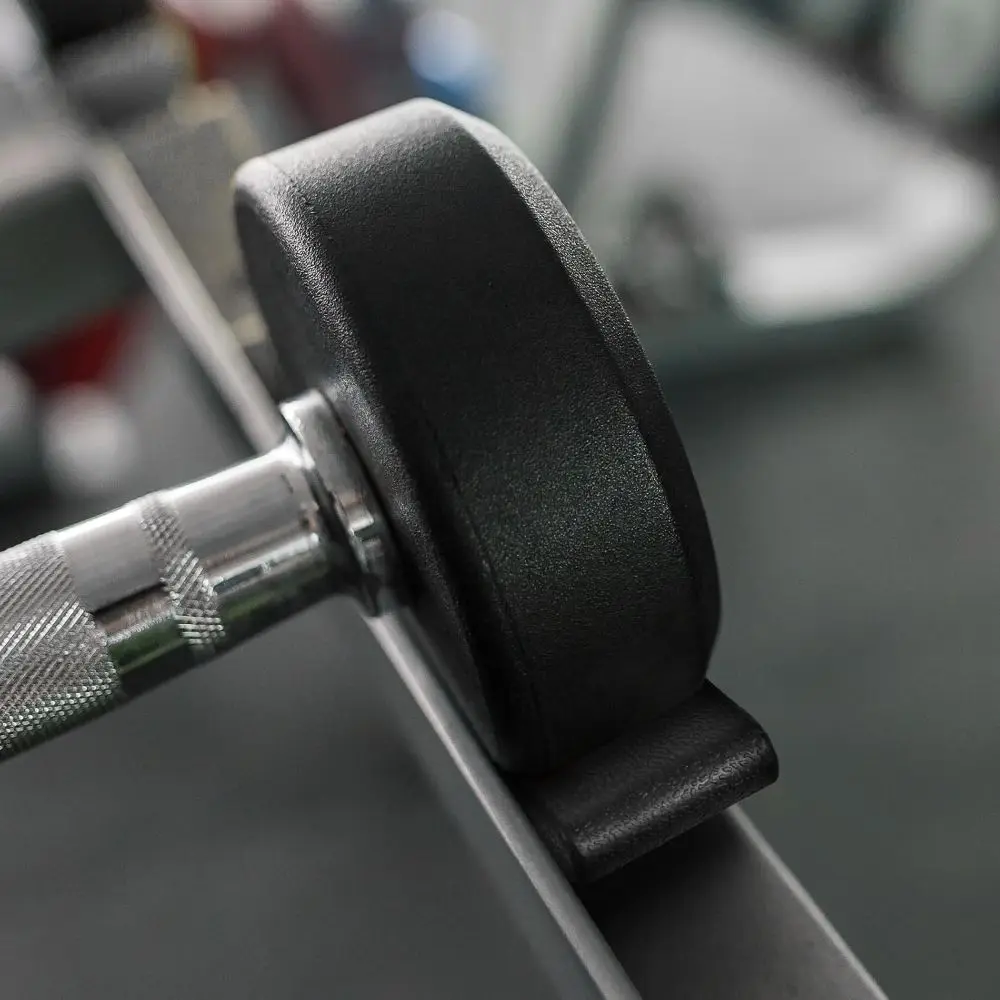 2pcs Practical Weight-Bearing Dumbbell Rack Space Saving Rubber Dumbbell Saddles Universal Dumbbell Cradles Fitness Storage
