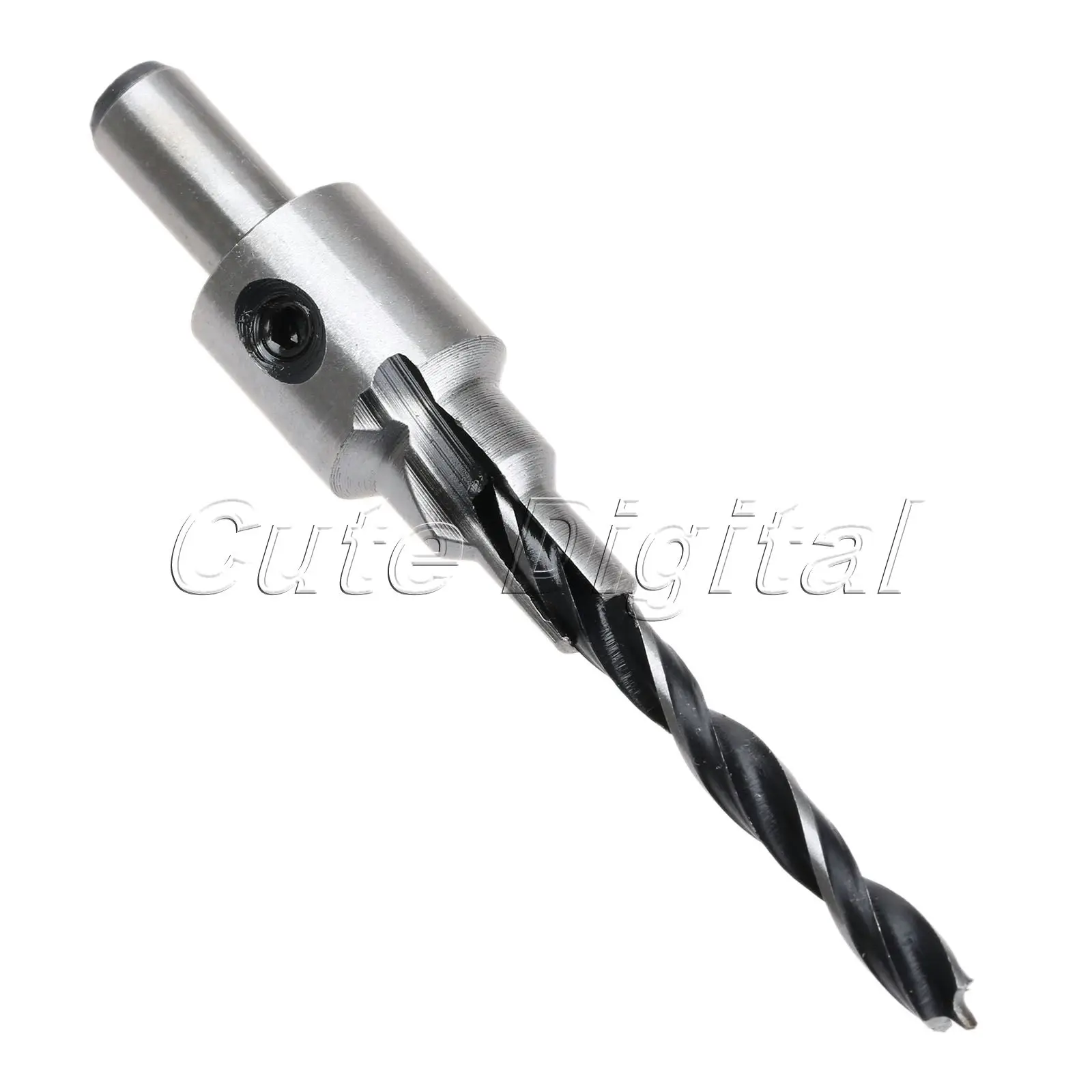 1pc 5-7mm passos de perfuração countersink 3 passo brocas conjunto reamer parafuso de madeira buraco viu madeira chanfro ferramentas elétricas 8mm haste