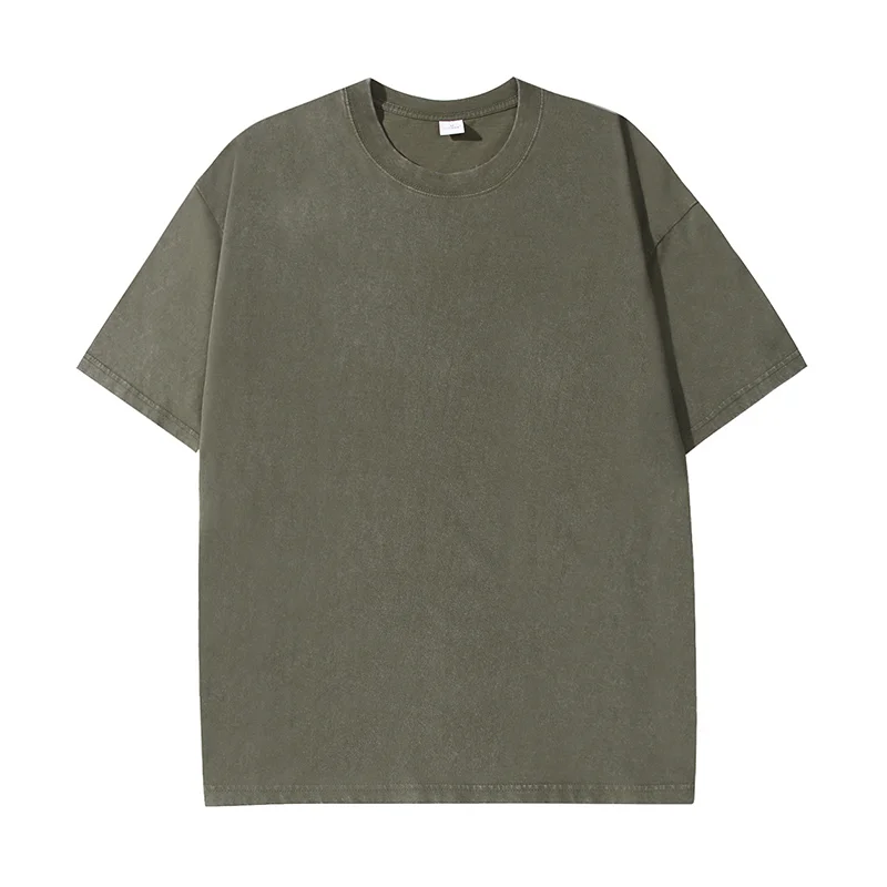 100% katoenen T-shirt Aangepast logo Street Trend T-shirt met korte mouwen Borduurontwerp Europese Amerikaanse maat Tops Bedrukkingspatroon