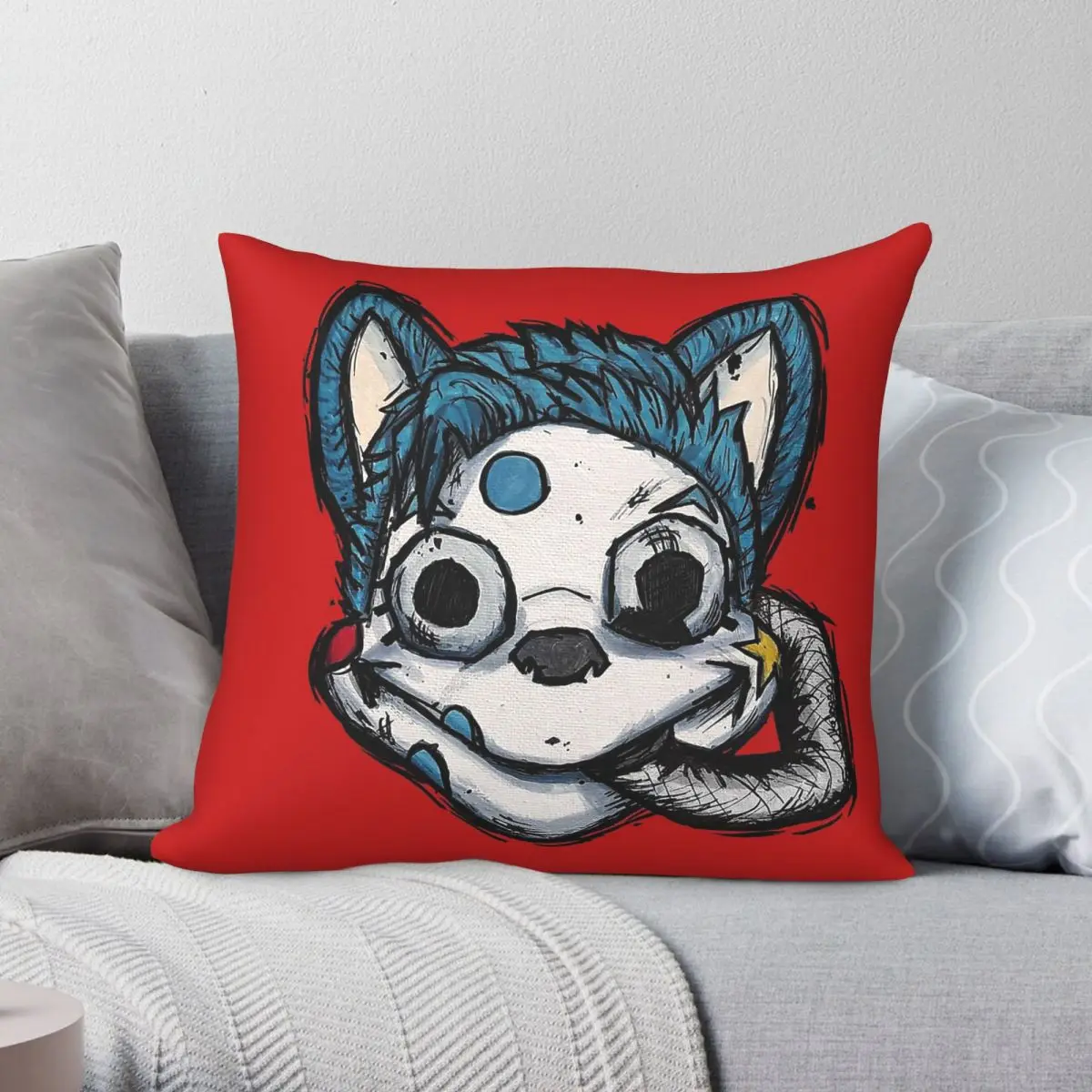 My Chemical Romance Danger Days Mousekat Pillowcase Polyester Linen Velvet Pattern Zip Throw Pillow Case Home Cover 45x45