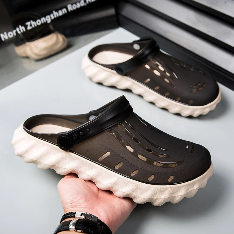 

Men's Sandals for Summer Outer Wear, Sports Dual-Use Sandals, Non-Slip Toe-Toe Thick-Soled Beach Sandals