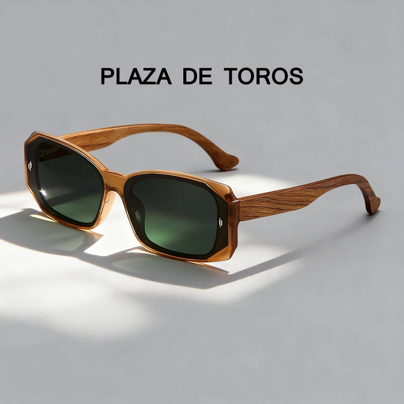 

Высокое качество для мужчин и женщин ретро квадратные солнцезащитные очки UV400 деревянные очки поляризационные мужские очки роскошные очки TR90 оправы
