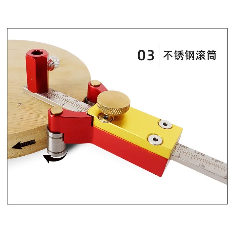 British Three-purpose Parallel Scribing Instrument DIY Linear Arc Altimeter Multi-function Drawing and Scribing Tool
