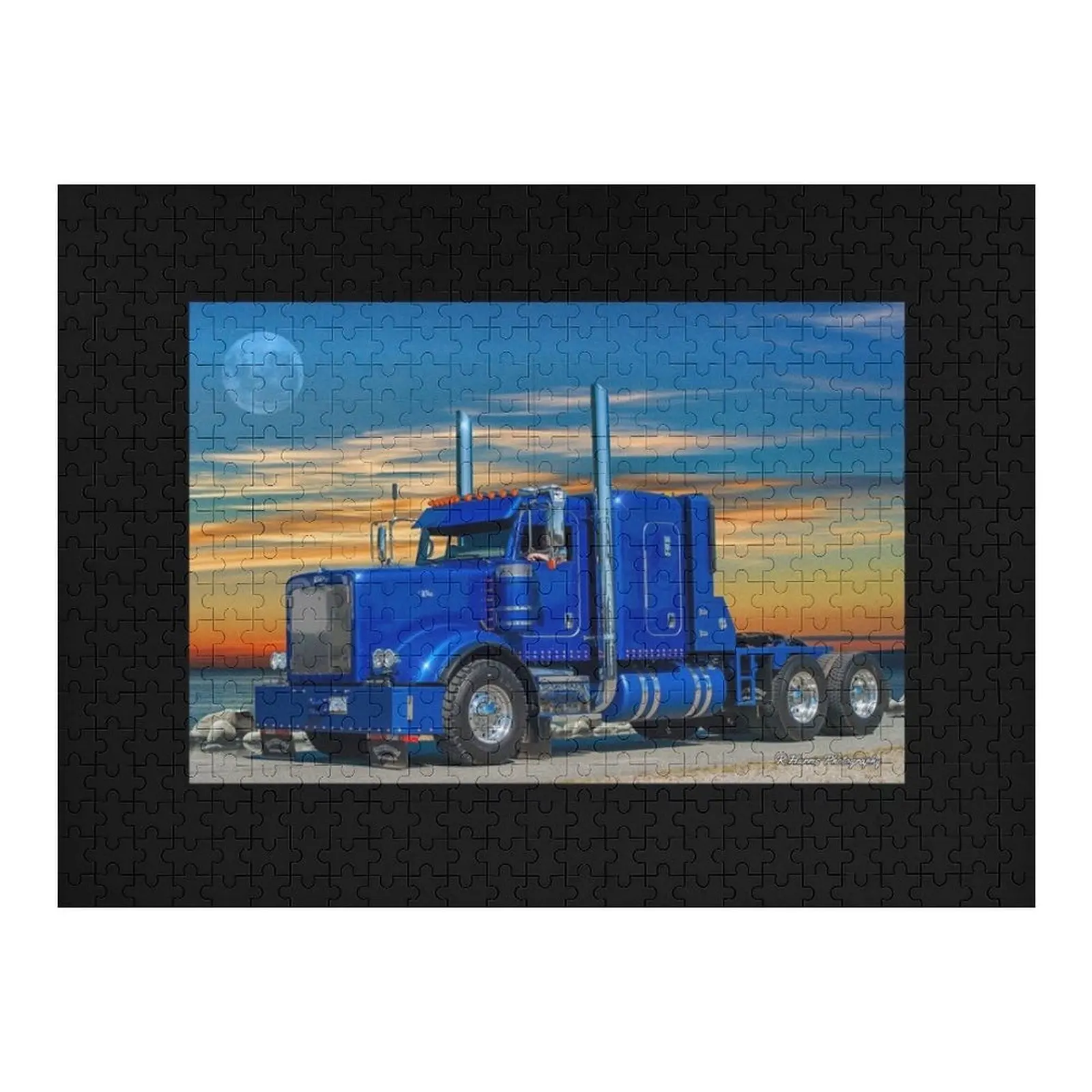 Puzzle Blue Peterbilt Anime opere d'arte con foto doganali personalizzate con puzzle fotografico
