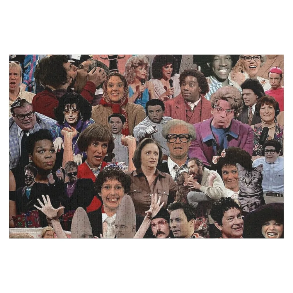 saturday night live collage poster Jigsaw Puzzle Wood Name Personalized Gift Puzzle
