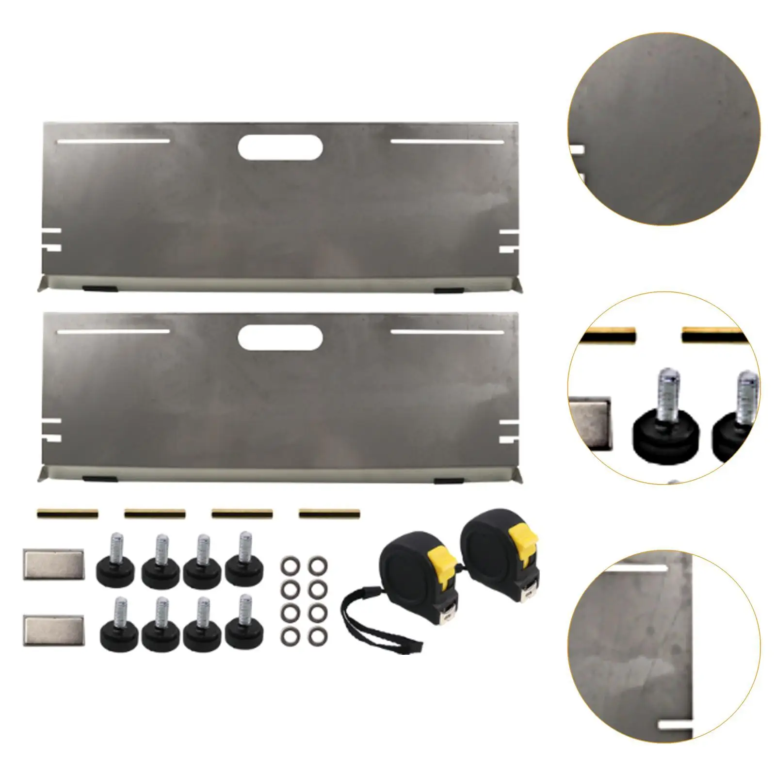 Vehicle Toe Plate Wheel Alignment Tool with Measuring Tape Professional Automotive Tool for Pickup Suvs Sedans view 5