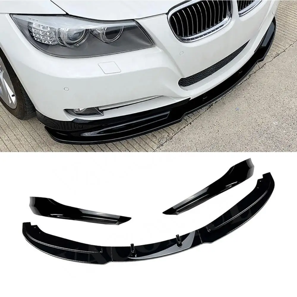 

VACOMUL PP Carbon Look Front Lip Spoiler Flaps Apron For Bmw E90 E91 LCI 320i 2009-2012 Front Bumper Lip Chin Spoiler Bumper