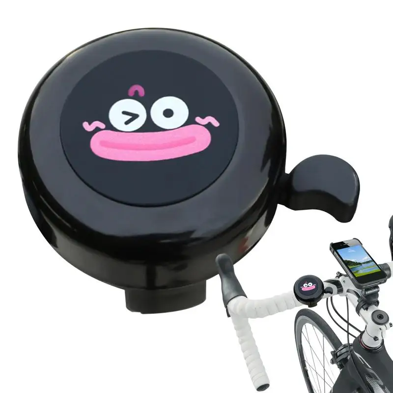 Road Cycling Bells Cute Horn Cycling Bell Funny Expressions Cycling Decor Handlebar Bells Cycling Ringer Bell For 2.2-2.4cm