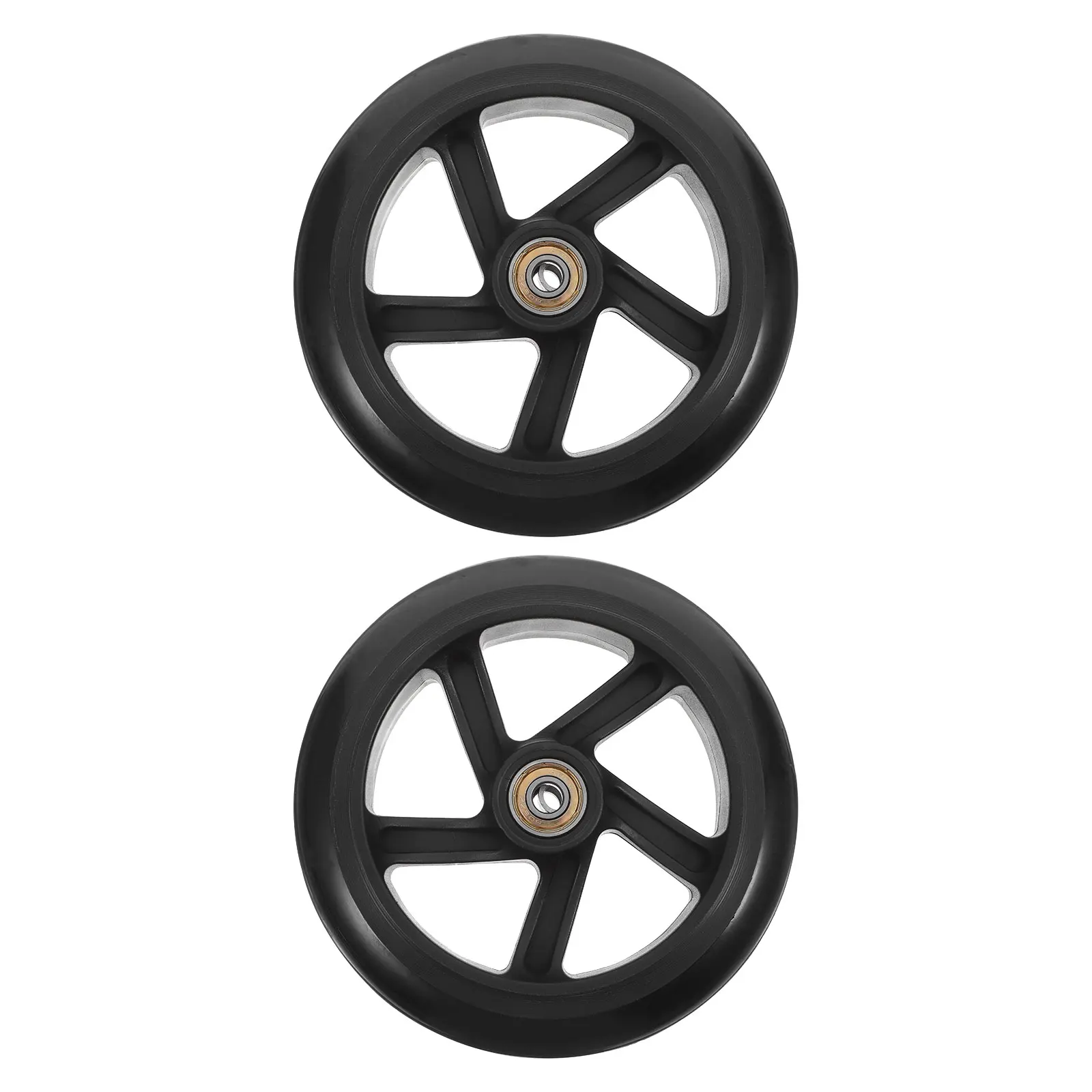 

2pcs Scooter Wheels Quiet Skateboard Tires Kids Casters Replacement Parts Supplies Wheel Holder