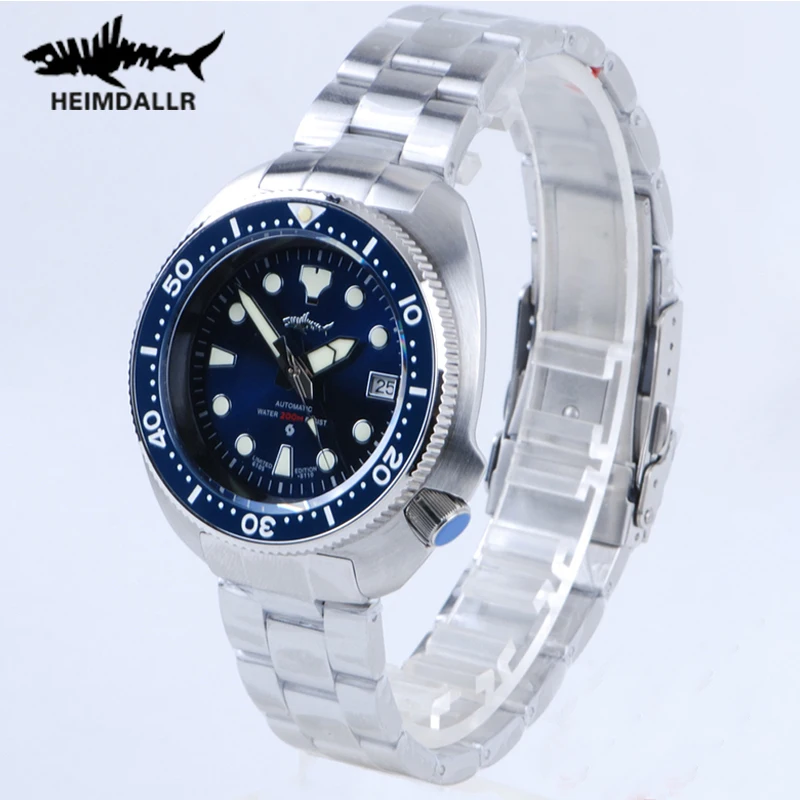 Heimdallr Sharkey NH35A Automatic Watch Men's Mechanical Watches Diving Watch 300M 316L Stainless Steel C3 Luminous Dial