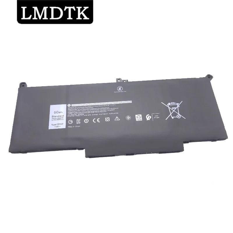 

LMDTK New F3YGT Laptop Battery For Dell Latitude 12 7000 E7280 E7290 E7380 E7390 E7480 E7490 Series DM3WC 0DM3WC 2X39G 7.6V 60WH