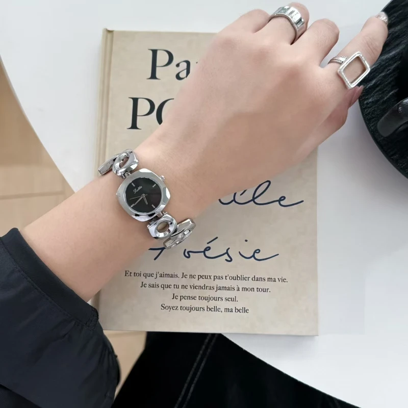 New Elegant Fashion Ladies Watch Simple Trend Classic Automatic Waterproof Women's Watch Steel Belt Quartz Watch Birthday Gift