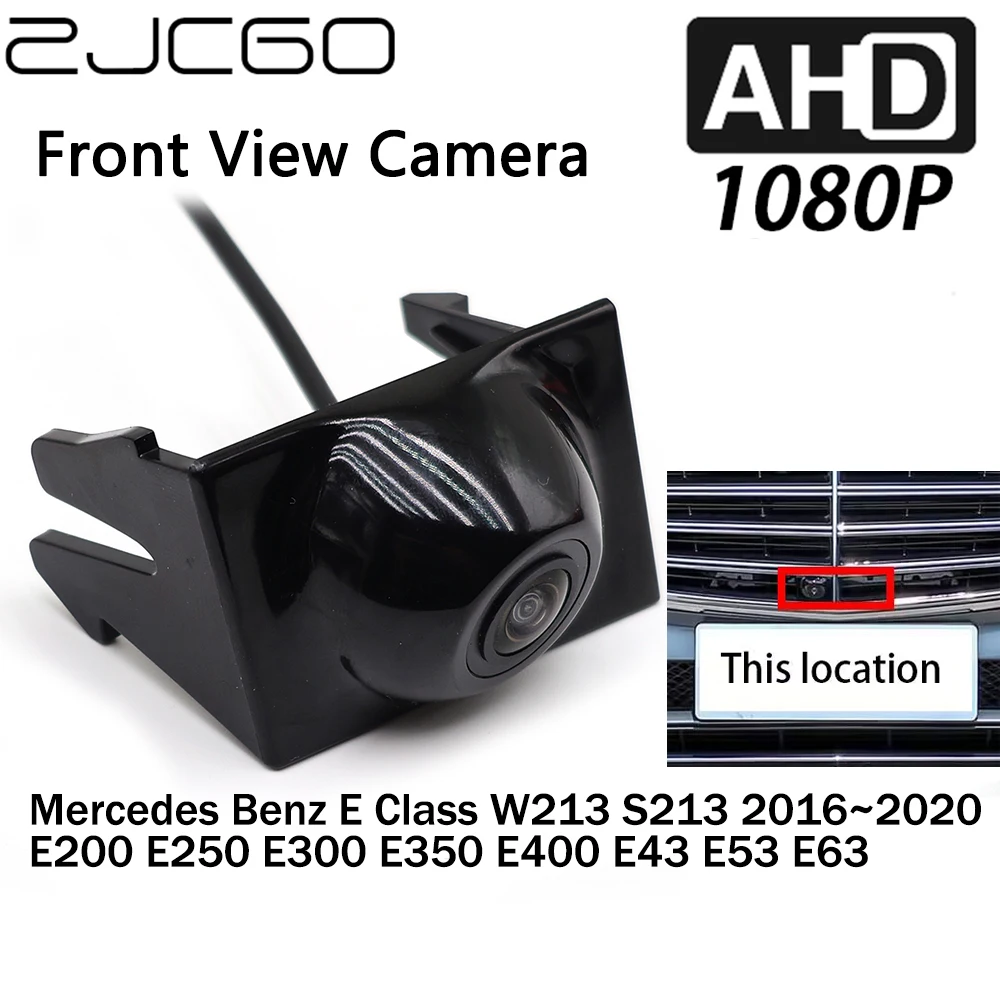 

ZJCGO Car Front View LOGO Parking Camera AHD 1080P Night Vision for Mercedes Benz E Class W213 S213 E250 E300 E350 E53 2016~2020