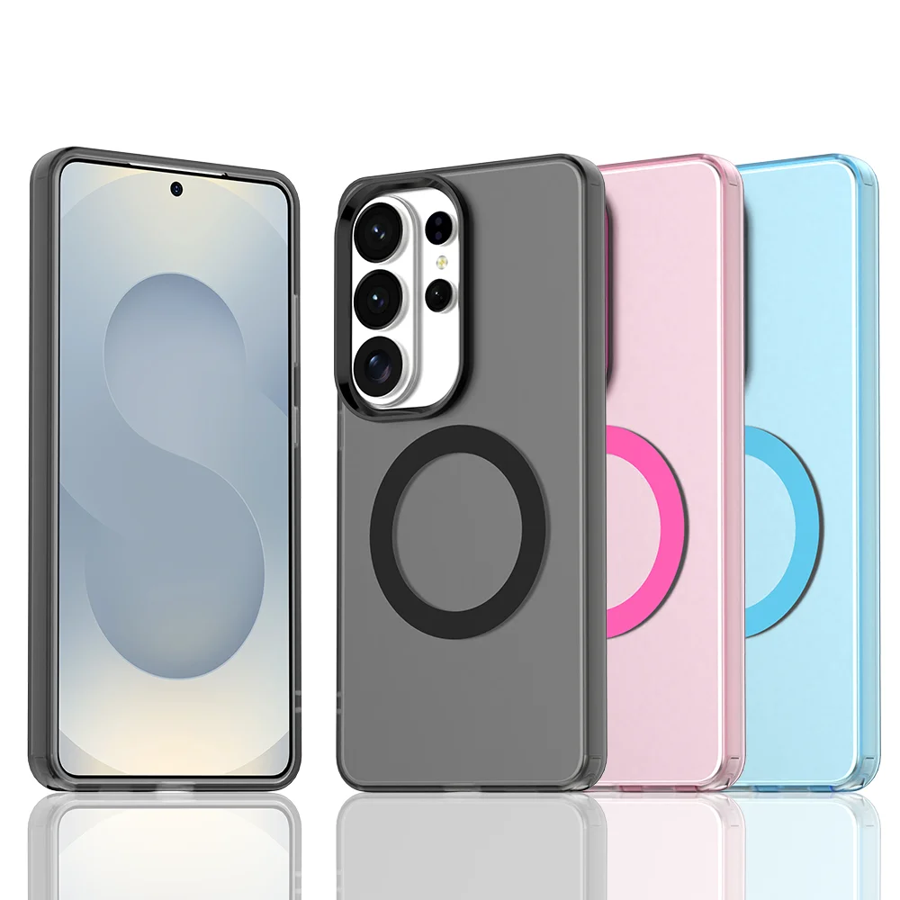 Hülle für Samsung Galaxy S26 S25 S24 S23 Ultra Plus S25FE S24FE S23FE Cover Candy Colors Transparente Rückseite Schutzhülle