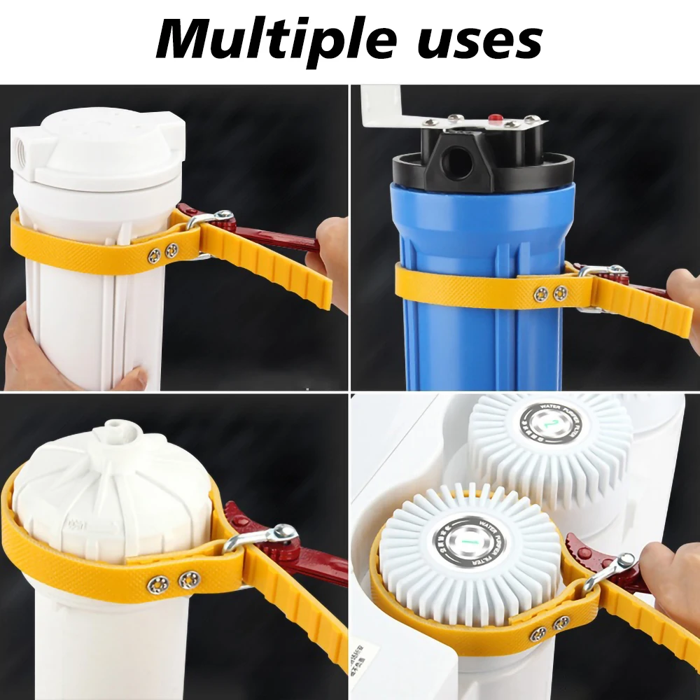 Adjustable Strap Opener Chain Oil Filter Belt Wrench Puller Spanner Cartridge Disassembly Repair Tool Motorcycle Car Accessories