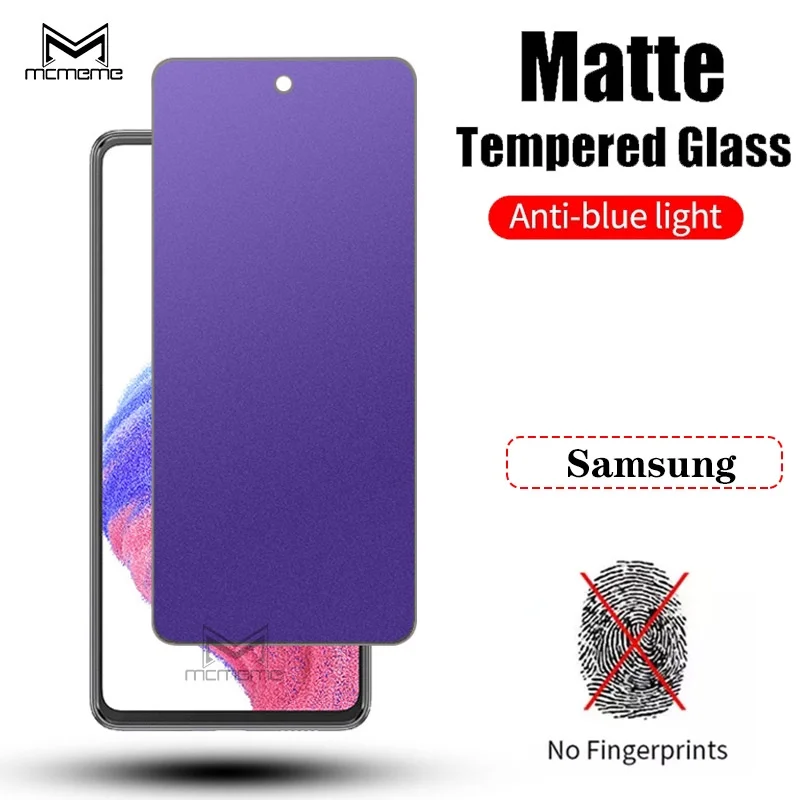 Матовая защитная пленка из закаленного стекла для Samsung A73 A53 A33 A23 A13 A03 A03s A02s A52 A52s A22 A12 A22 A32 A72