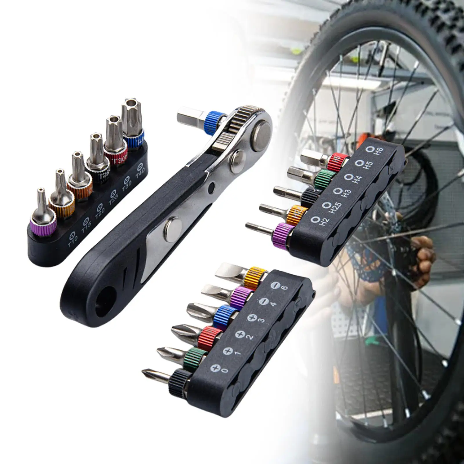 19 قطعة مجموعة مفاتيح ربط بسقاطة صغيرة أداة إصلاح الصلب لنموذج طائرة الأجهزة #4