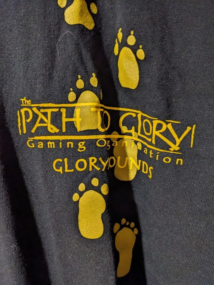 Vintage The Path to Glory Gaming Organization Black XX-Large T-Shirt