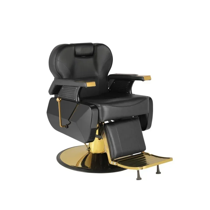 

Vintage hair salon chair, oily head, large chair, men's barber barber shop reclining shaving and hair cutting