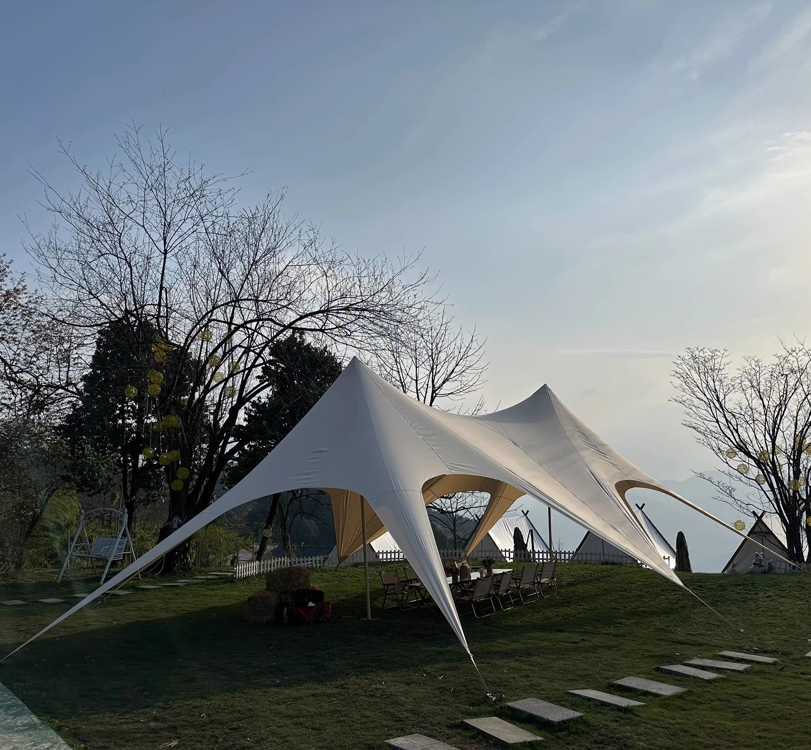 Stretch Canopy Tent Star Shape, Upgraded Octopus Canopy 900D Oxford, Portable Outdoor Sun Shelter for Beach Peaks