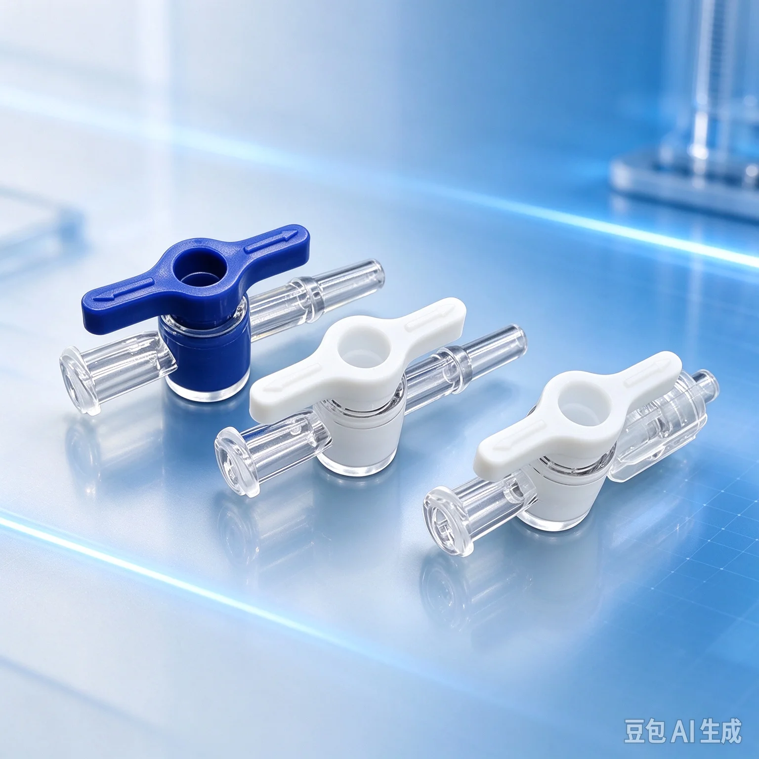 Valve for Luer Two Way Barb Stopcock Dispensing Experiment Use,The Price Is For 50 Pcs