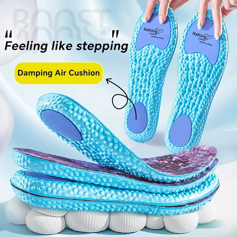 Semelles intérieures de Sport pour pieds, Inserts d'absorption des chocs souples, modèle orthopédique pour fasciite plantaire, chaussures pour hommes et femmes