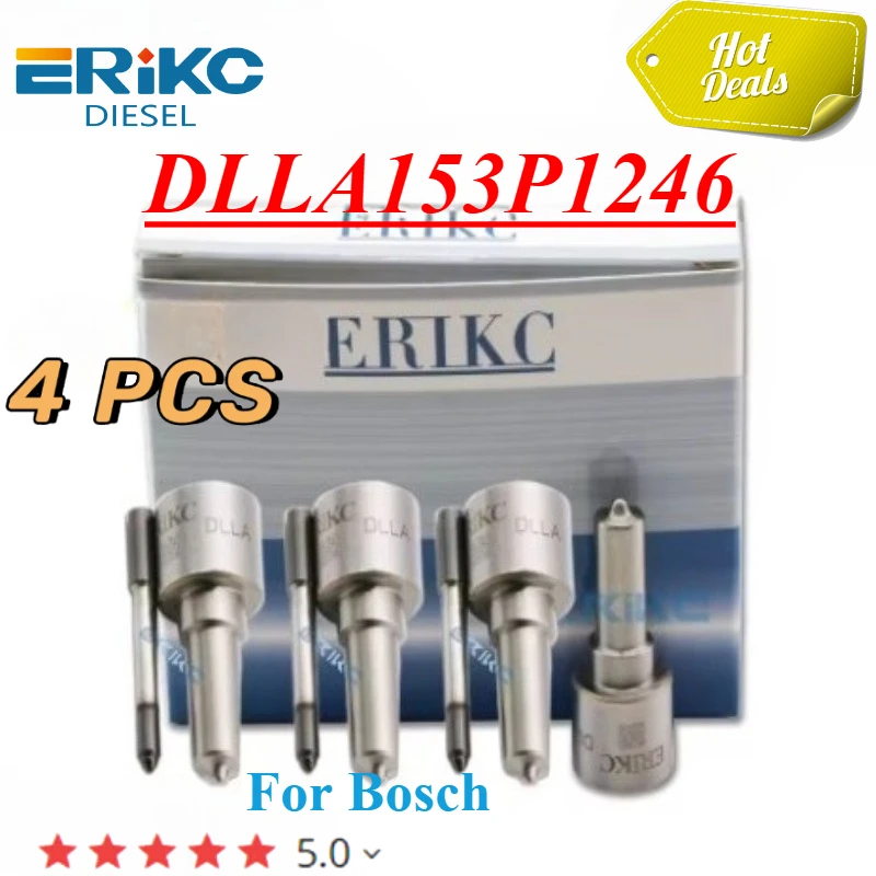 

4PC 0445110137 0445110138 Injector Nozzle DLLA153P1246 0433171788 Sprayer Jet for 0445110191 0445110192 0445110162 0445110163